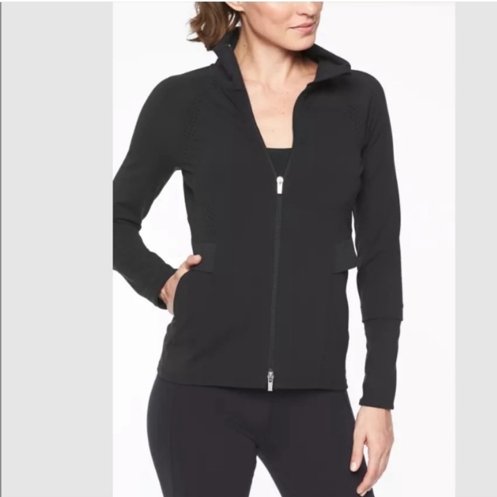 ATHLETA BLACK Chakra Powervita Jacket Size XXS